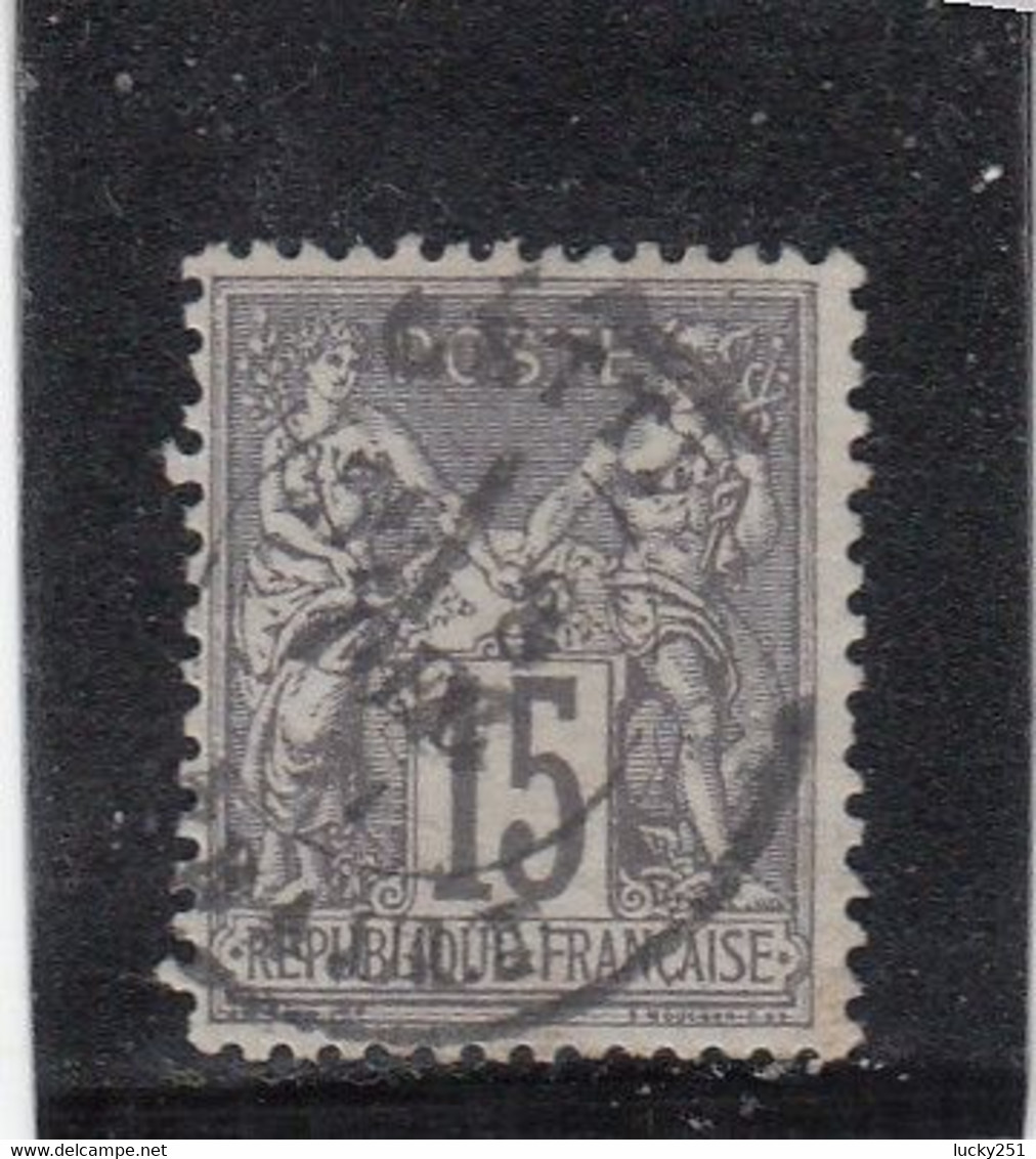 France - Année 1876/78 - Sage Type I - N°YT 66 - 15c Gris - Oblitération CàD - 1876-1878 Sage (Tipo I)