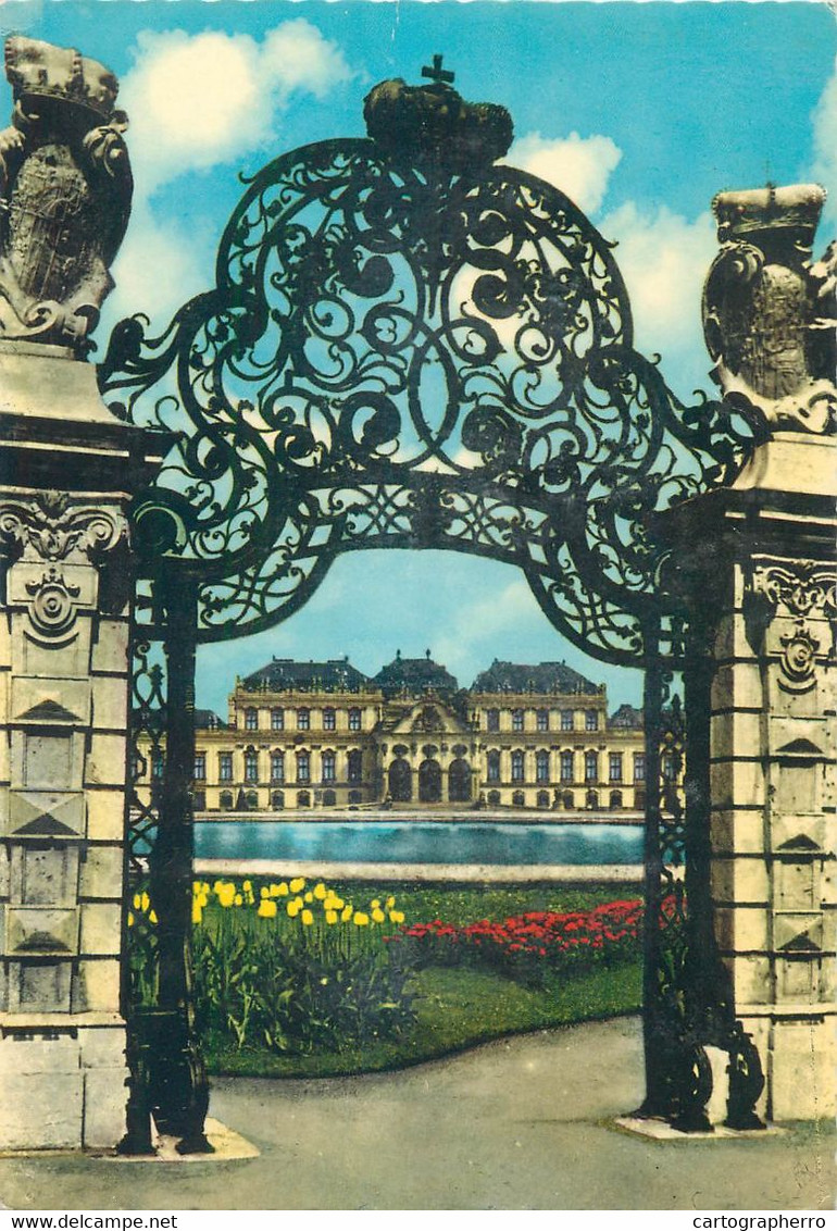 Postcard Austria Wien The Belvedere Castle 1978 - Belvedere