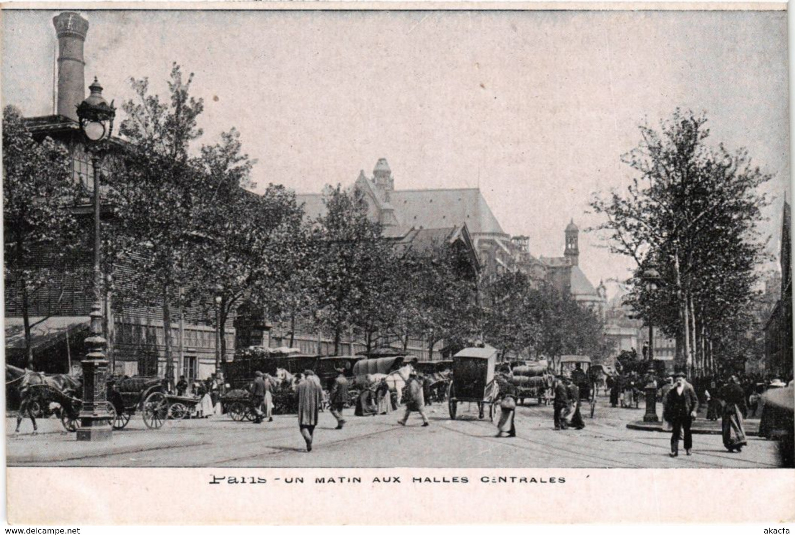 CPA PARIS Les Halles Centrales Un Matin (1245947) - Petits Métiers à Paris