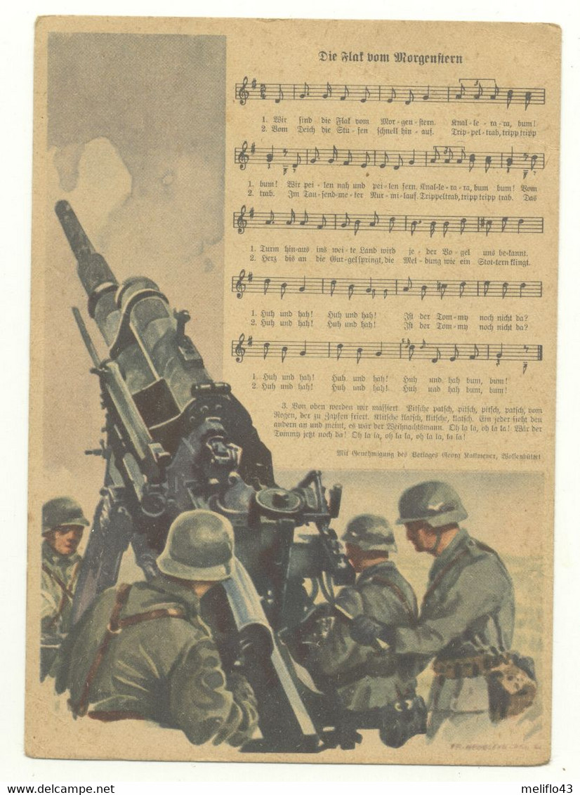 Flakscheinwerfer - DCA Allemande Et Chant Militaire / Originale Und Druck Genehmigt Durch Das O.K.W. Berlin(Trés Rare) - Guerre 1939-45