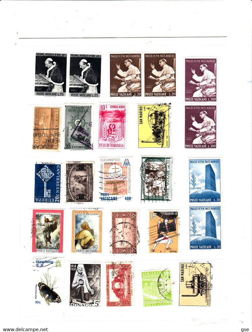 MONDIALI  100  Differenti  (esclusi Piccolo Formato) - Vrac (max 999 Timbres)