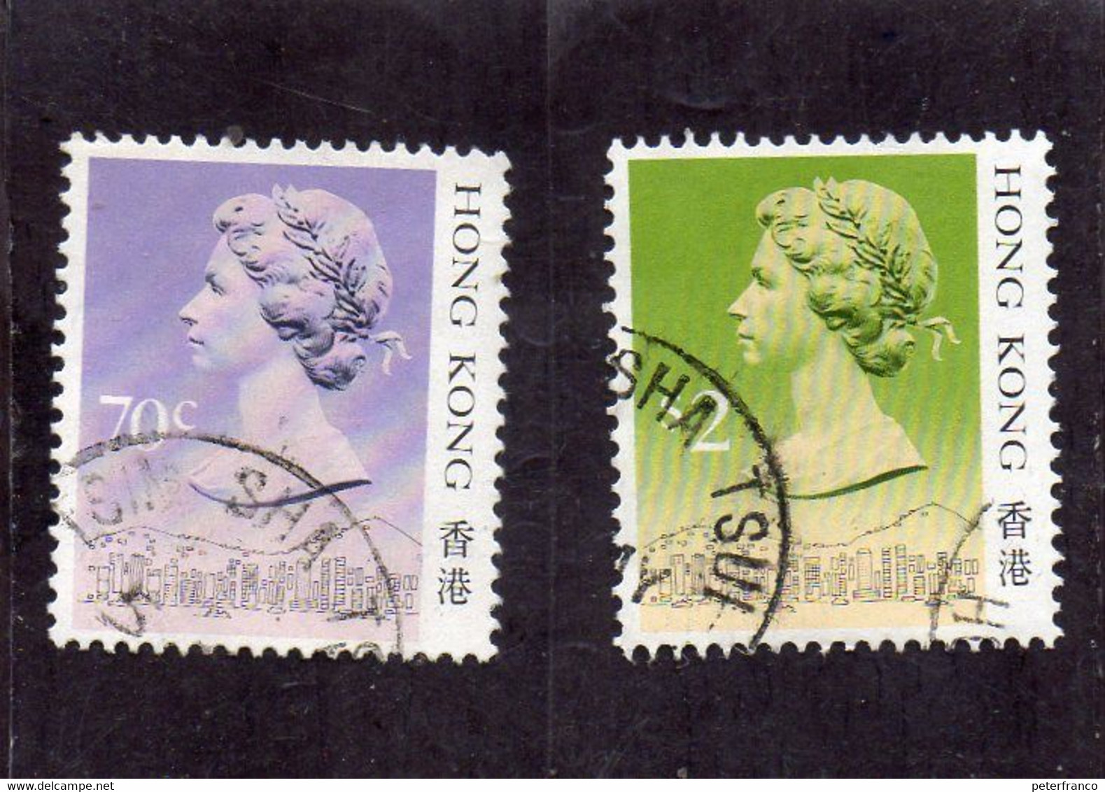 1987 Hong Kong - Queen Elizabeth II - Used Stamps