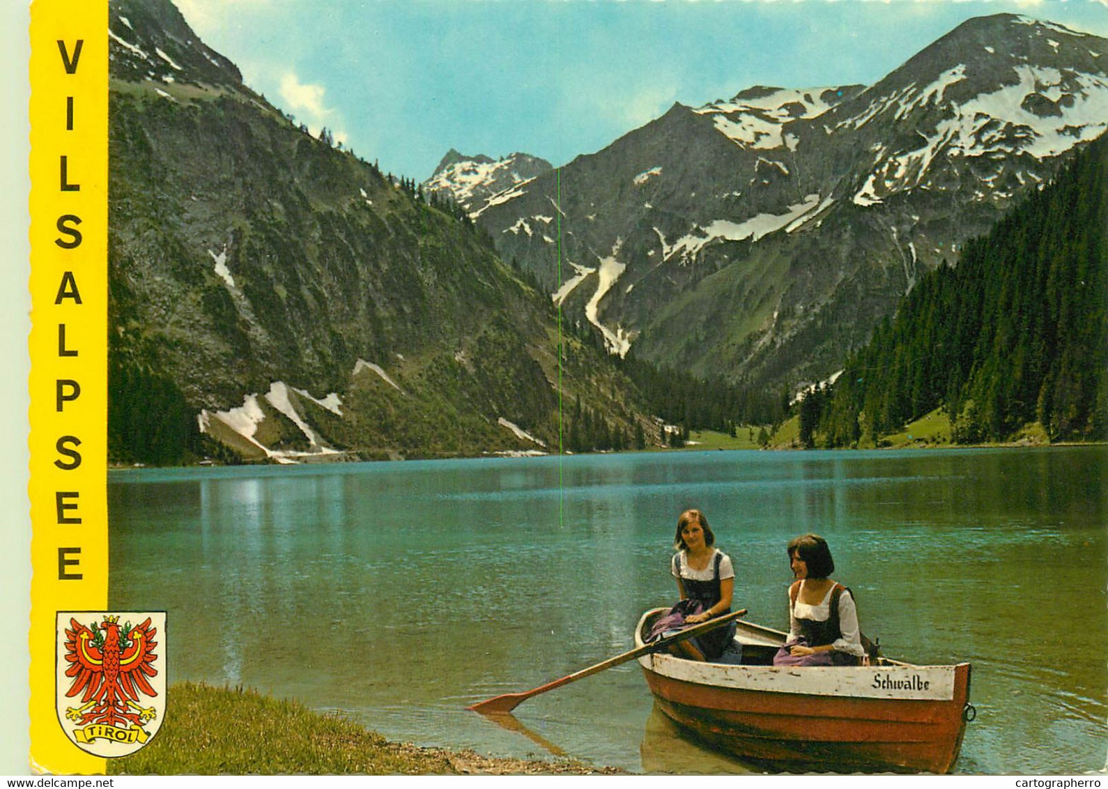 Postcard Austria Tannheilm In Tirol Rowboat - Tannheim