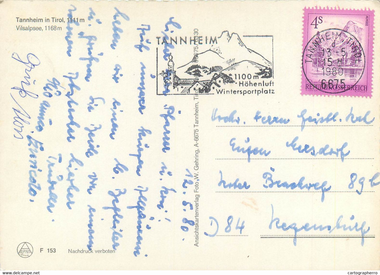 Postcard Austria Tannheilm In Tirol Rowboat - Tannheim