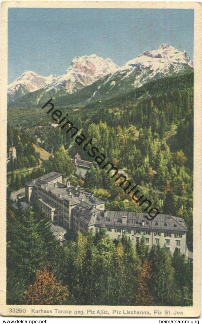 Tarasp - Kurhaus - Wehrli-Verlag Kilchberg Gel. 1929 - Tarasp