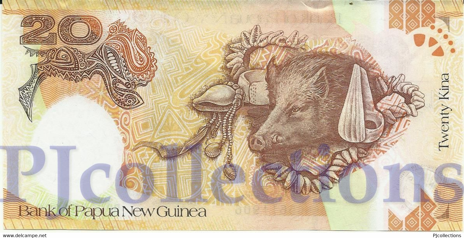 PAPUA NEW GUINEA 20 KINA 2008 PICK 36a UNC - Papouasie-Nouvelle-Guinée