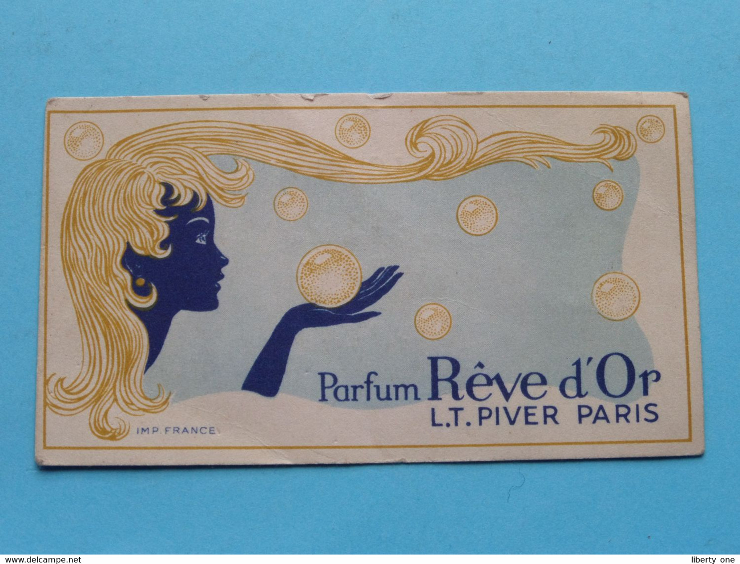 Parfum Rêve D'Or  L.T. Piver Paris ( Voir / Zie Photo Pour Detail ) 2 Scans ! - Anciennes (jusque 1960)