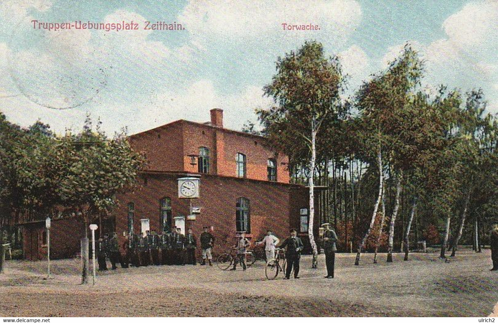 AK Truppen-Übungsplatz Zeithain - Torwache - 1910 (62041) - Zeithain