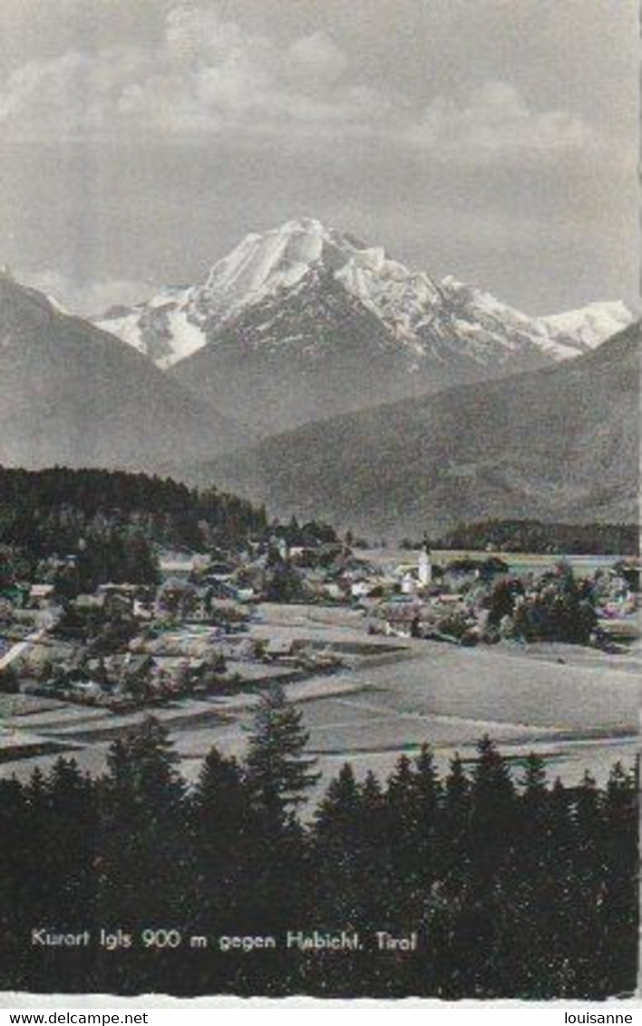 KURORT  IGLSM  GEGEN  HABICHT  ( ( TIROL  )  C P S M     PANORAMA  ( 22 / 12 / 38  ) - Igls