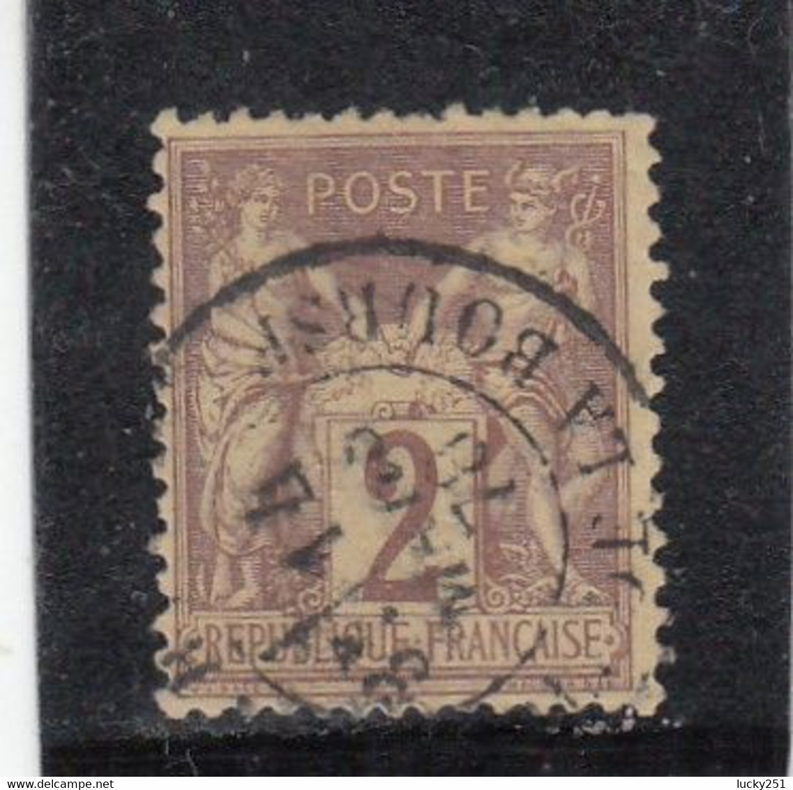 France - Année 1876/98 - Type Sage - Type II - N°YT 85 - 2c Brun Rouge - Oblitération CàD - 1876-1898 Sage (Tipo II)