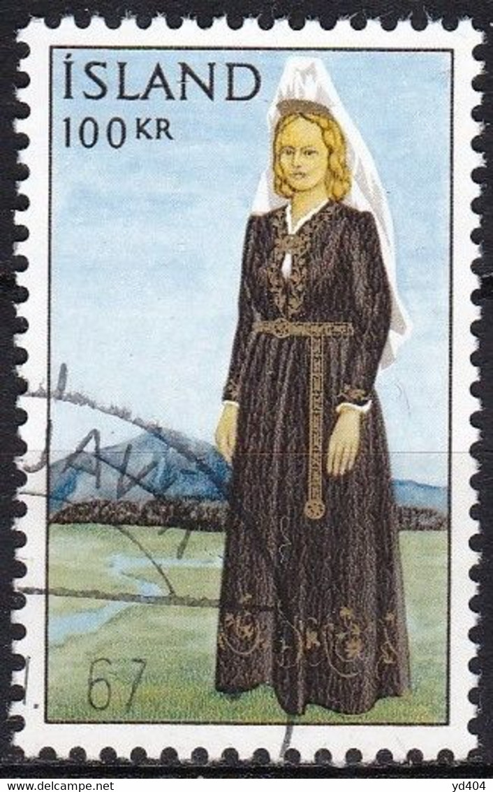 IS069A – ISLANDE – ICELAND – 1965 – NATIONAL COSTUME – Y&T # 353 USED 16,50 € - Oblitérés