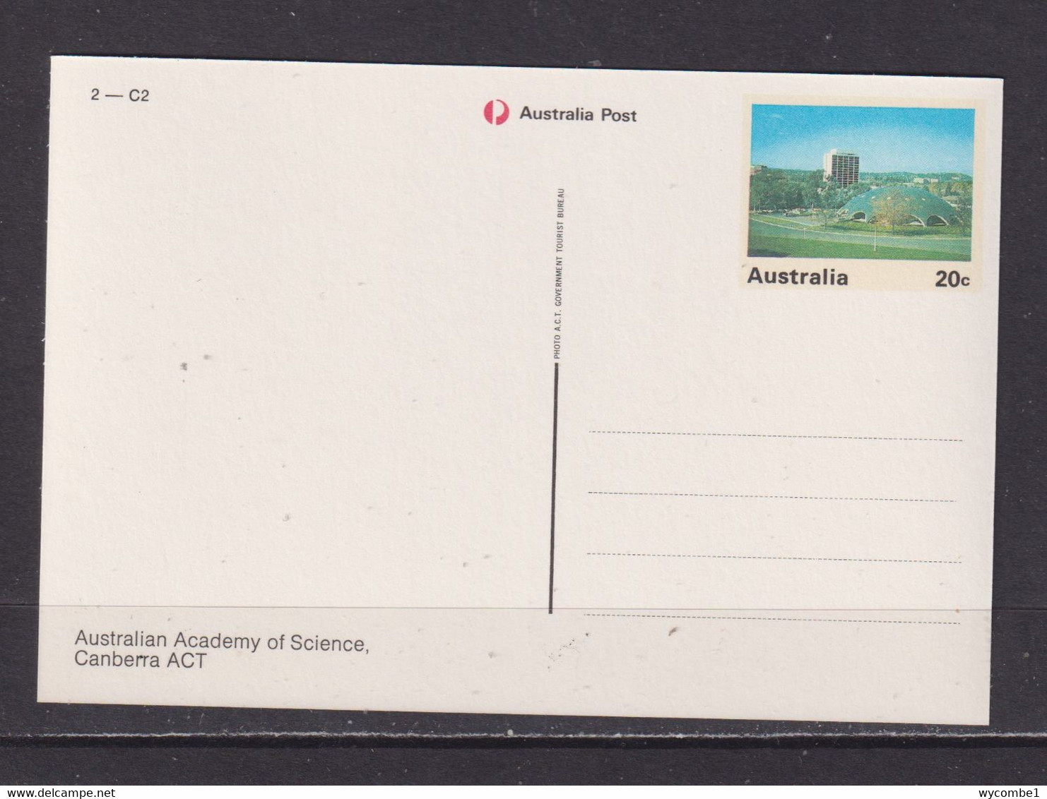 AUSTRALIA - The Academy Of Science Canberra Unused Prepaid Postage Postcard As Scans - Canberra (ACT)