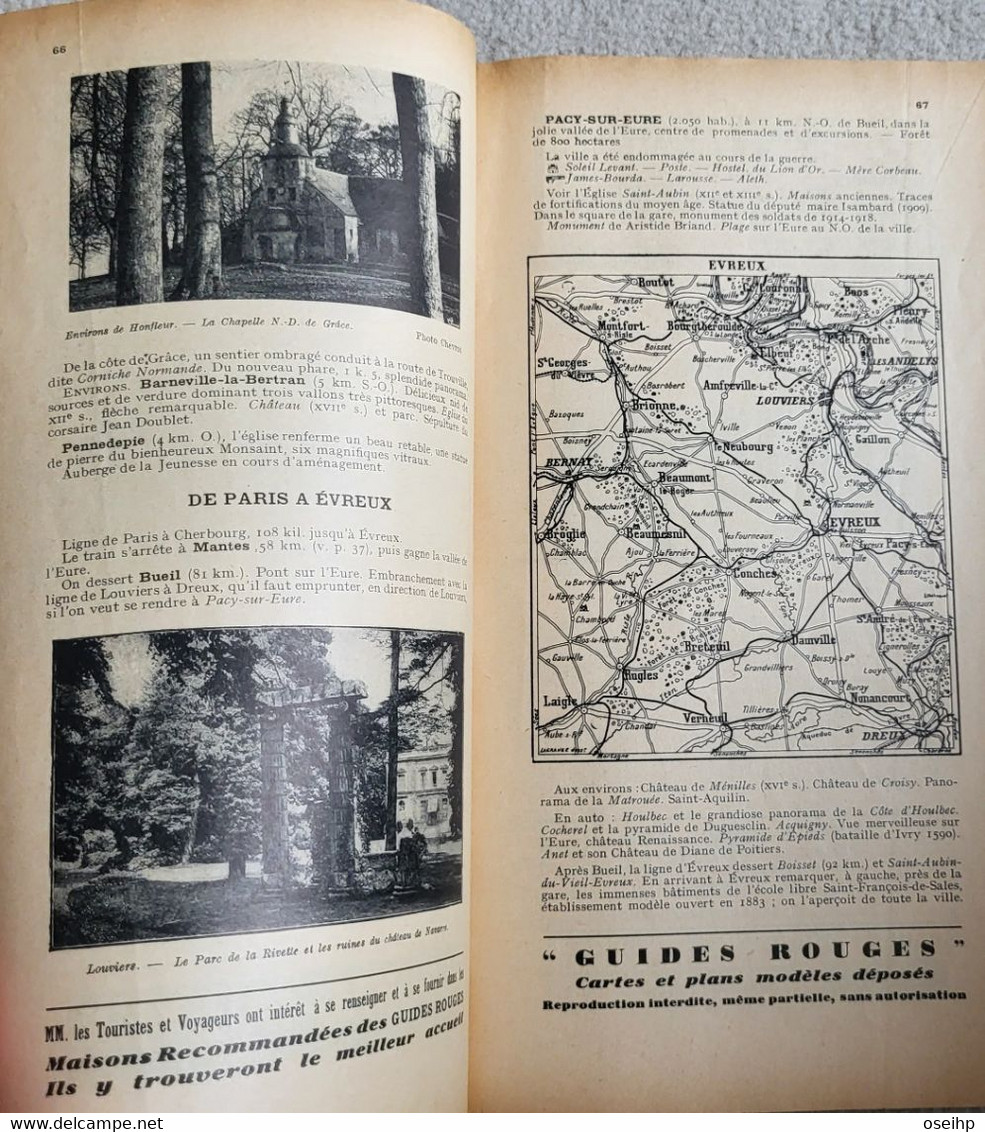 LA NORMANDIE Ses Plages Le Débarquement Les Iles Anglo Normandes Les Guides Rouges Editions Baneton Thiolier - Michelin-Führer