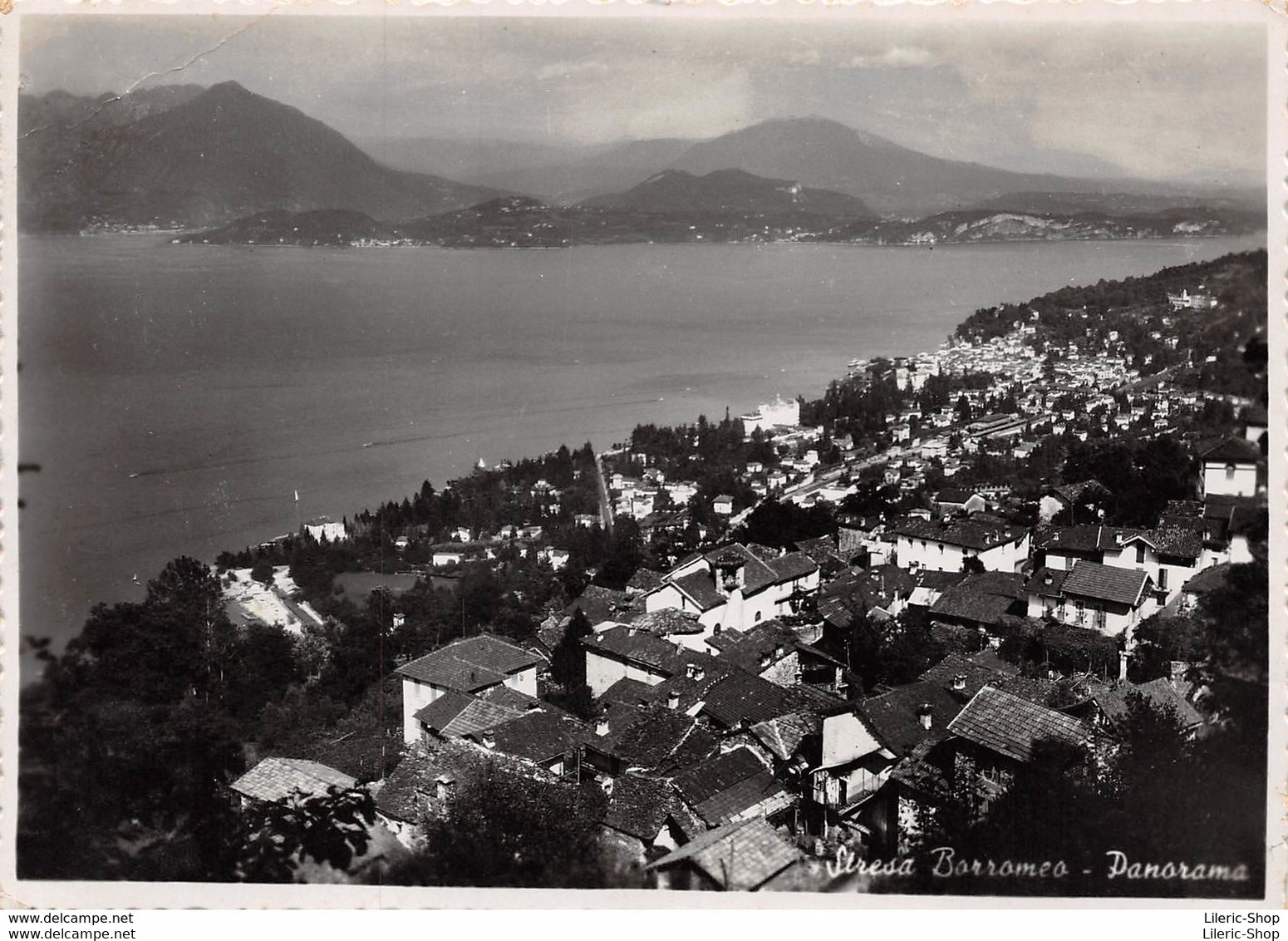 ITALIA►PIEMONTE►SALUTI DA STRESA BORROMEO -PANORAMA -FOTOSTAMPA LAVENO M. - CPM ♣♣♣ - Verbania