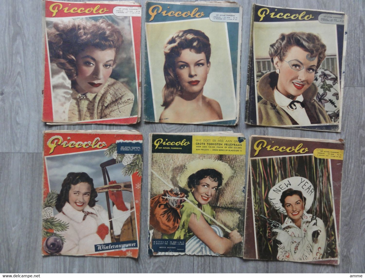 Weekblad Piccolo   *  Lot 30 Weekbladen Ivm. Cinema, Film  - Diverse Datums Vanaf 1950 Tot 1960 - Cinéma & Télévision