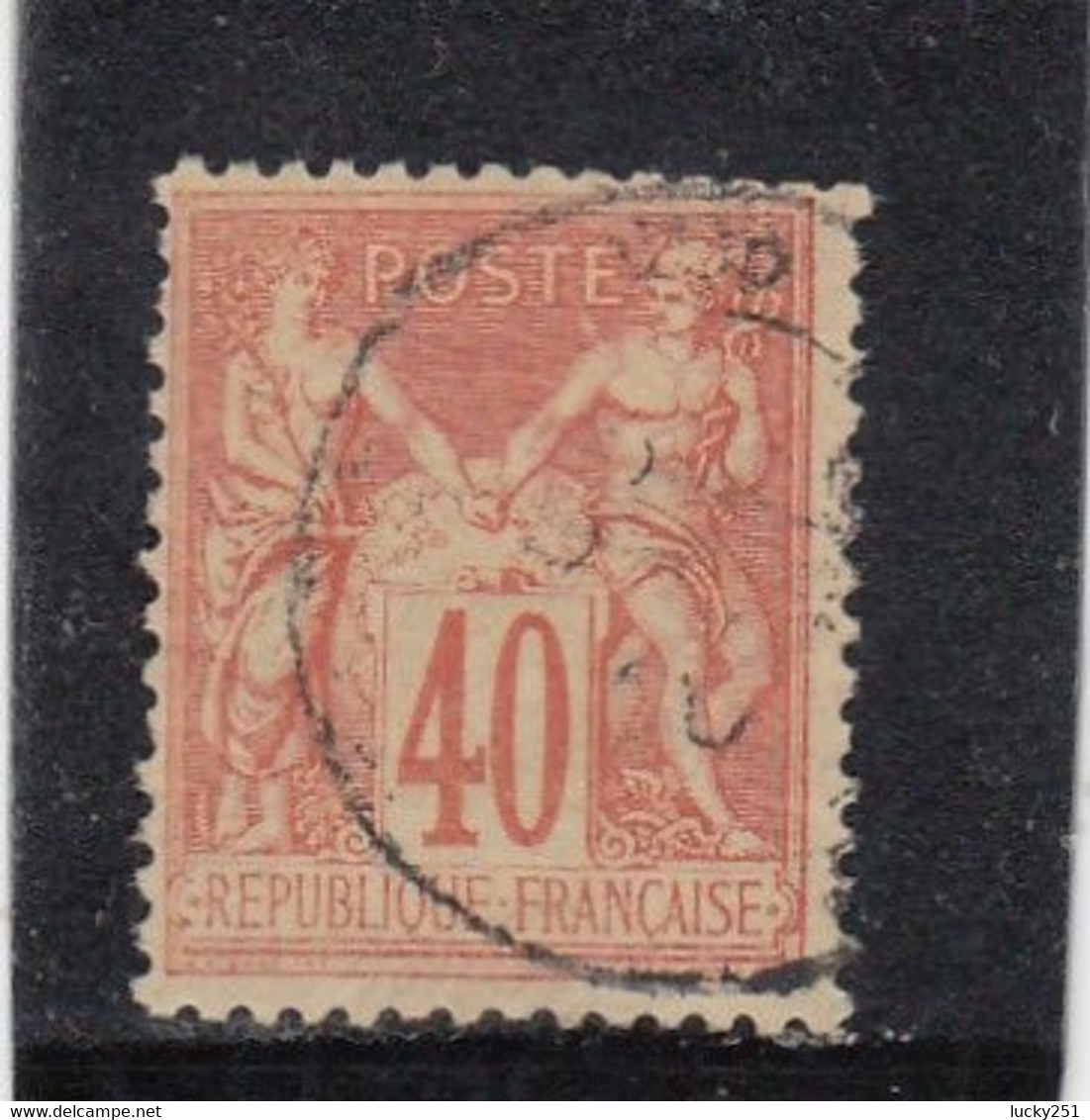 France - Année 1876/98 - Type Sage - Type II - N°YT 94 - 40c Orange - Oblitération CàD - 1876-1898 Sage (Type II)