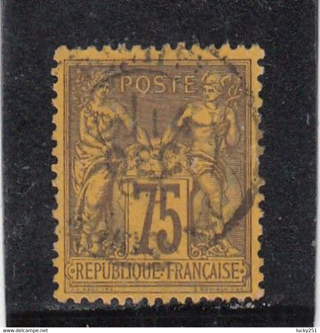 France - Année 1876/98 - Type Sage - Type II - N°YT 99 - 75c Violet S.orange - Oblitération CàD - 1876-1898 Sage (Type II)