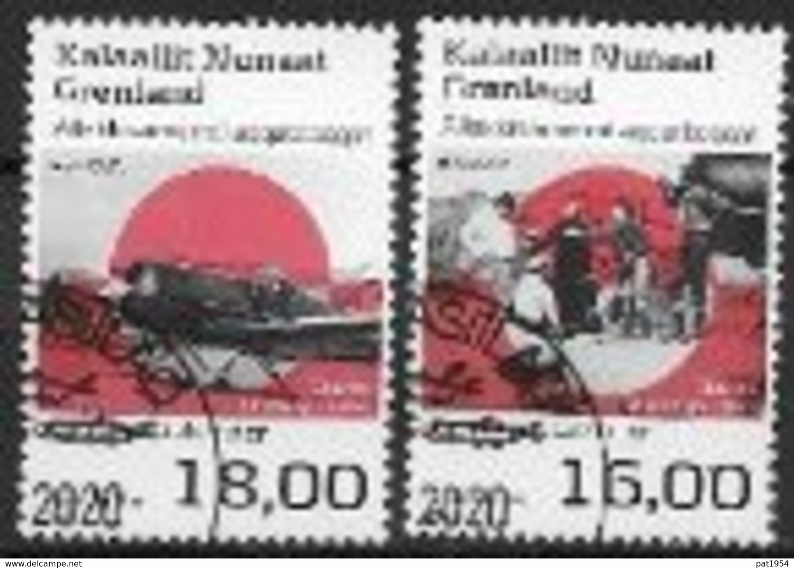 Groënland 2020, Série Oblitérée Europa Routes Postales - Oblitérés