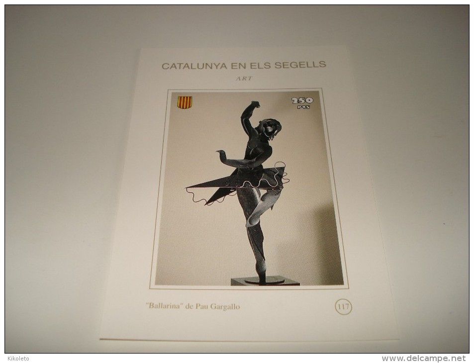 ESPAÑA - CATALUNYA EN ELS SEGELLS - HOJA Nº 117 - ART ("BALLARINA" ESCULTURA DE PAU GARGALLO) ** MNH - Feuillets Souvenir