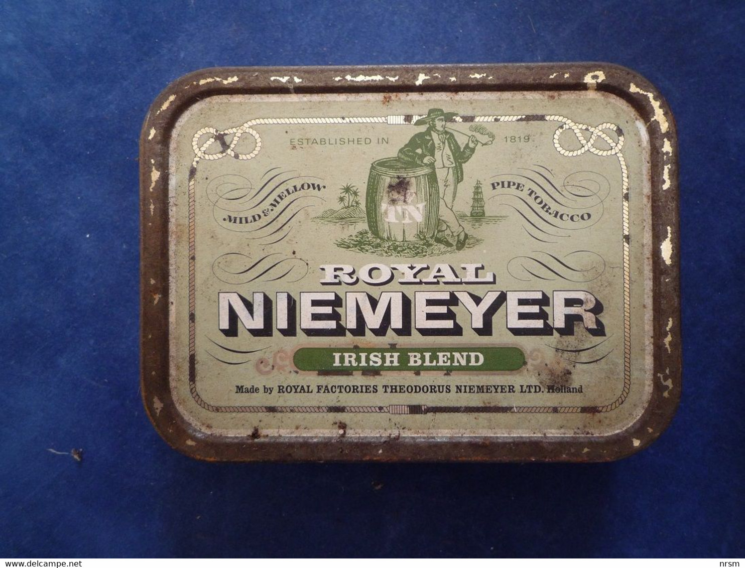 Boîte Ancienne / Boîte De Tabac à Pipe Royal Niemeyer / Irish Blend (Hollande) - Boîtes
