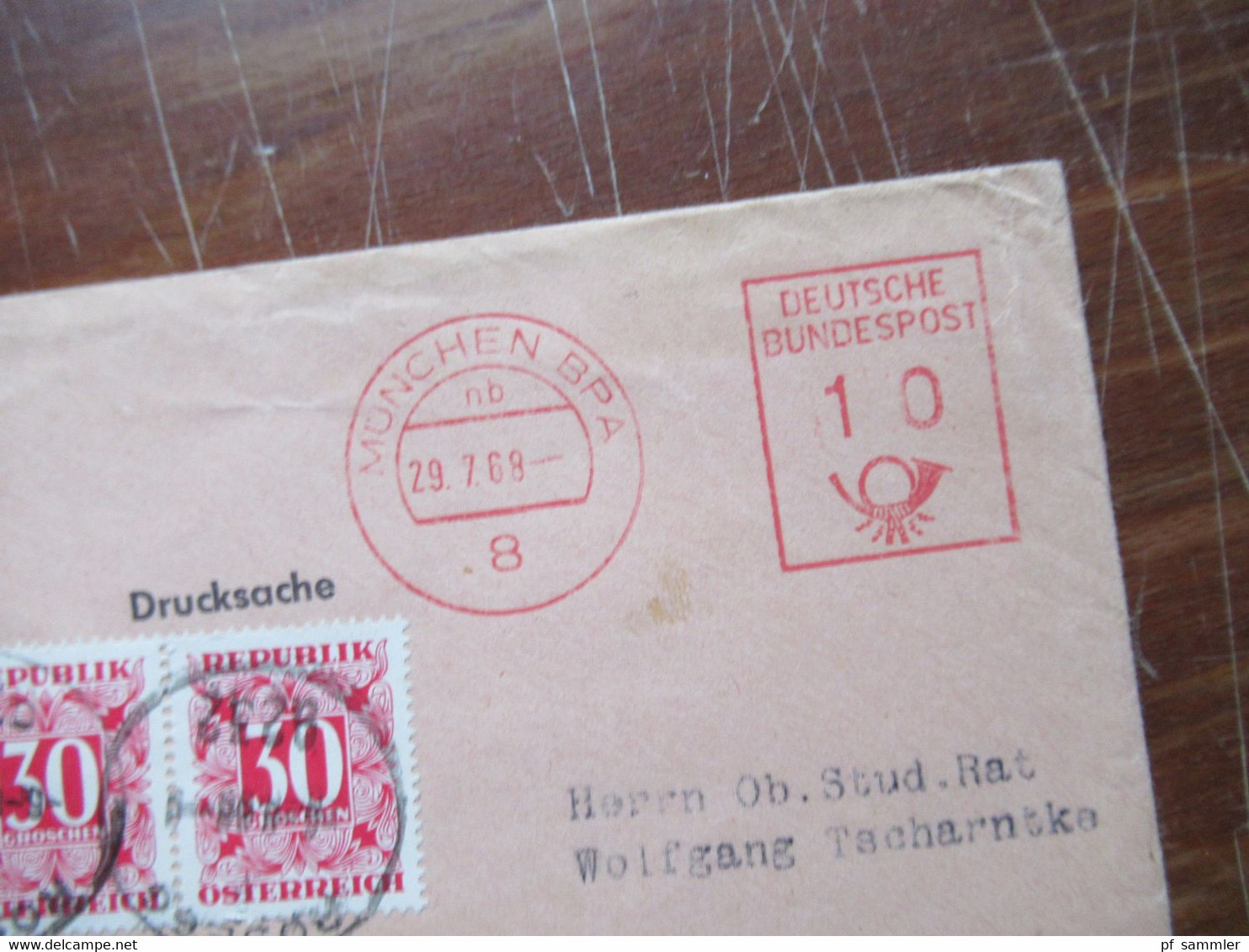 Österreich 1960 - 87 Nachporto Marken / Belege kleines Lot mit 8 Stück interessante Stempel und Vermerke!!