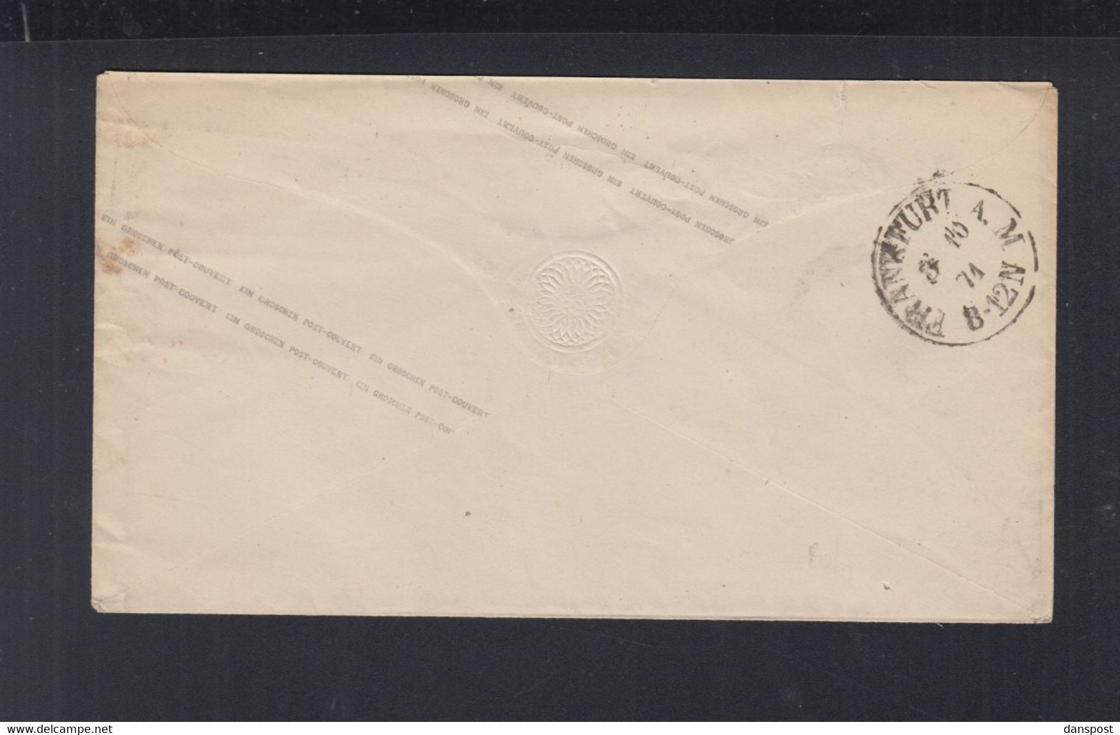 NDP Umschlag 1871 Seehausen Wanzleben - Postal  Stationery