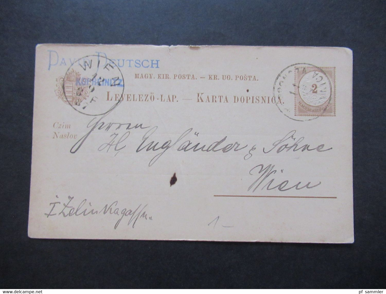 Ungarn Ca. 1887 / 1891 Ganzsachen Posten Ca.45 Stück Alle Nach Wien Gesendet / Interessanter Stöberposten!! - Postal Stationery