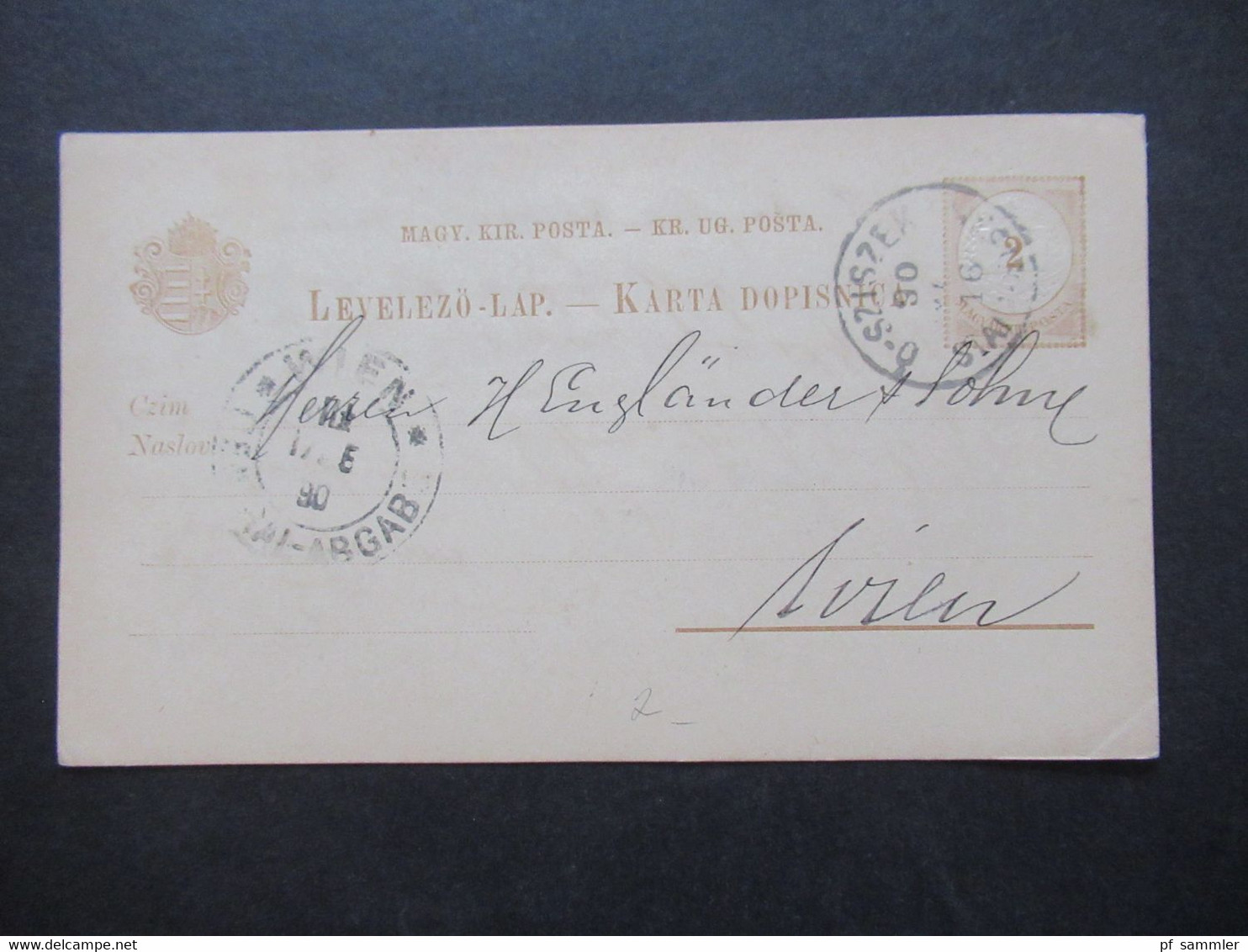 Ungarn ca. 1887 / 1891 Ganzsachen Posten ca.45 Stück alle nach Wien gesendet / interessanter Stöberposten!!