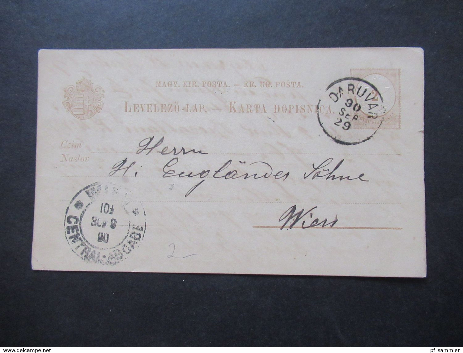 Ungarn ca. 1887 / 1891 Ganzsachen Posten ca.45 Stück alle nach Wien gesendet / interessanter Stöberposten!!