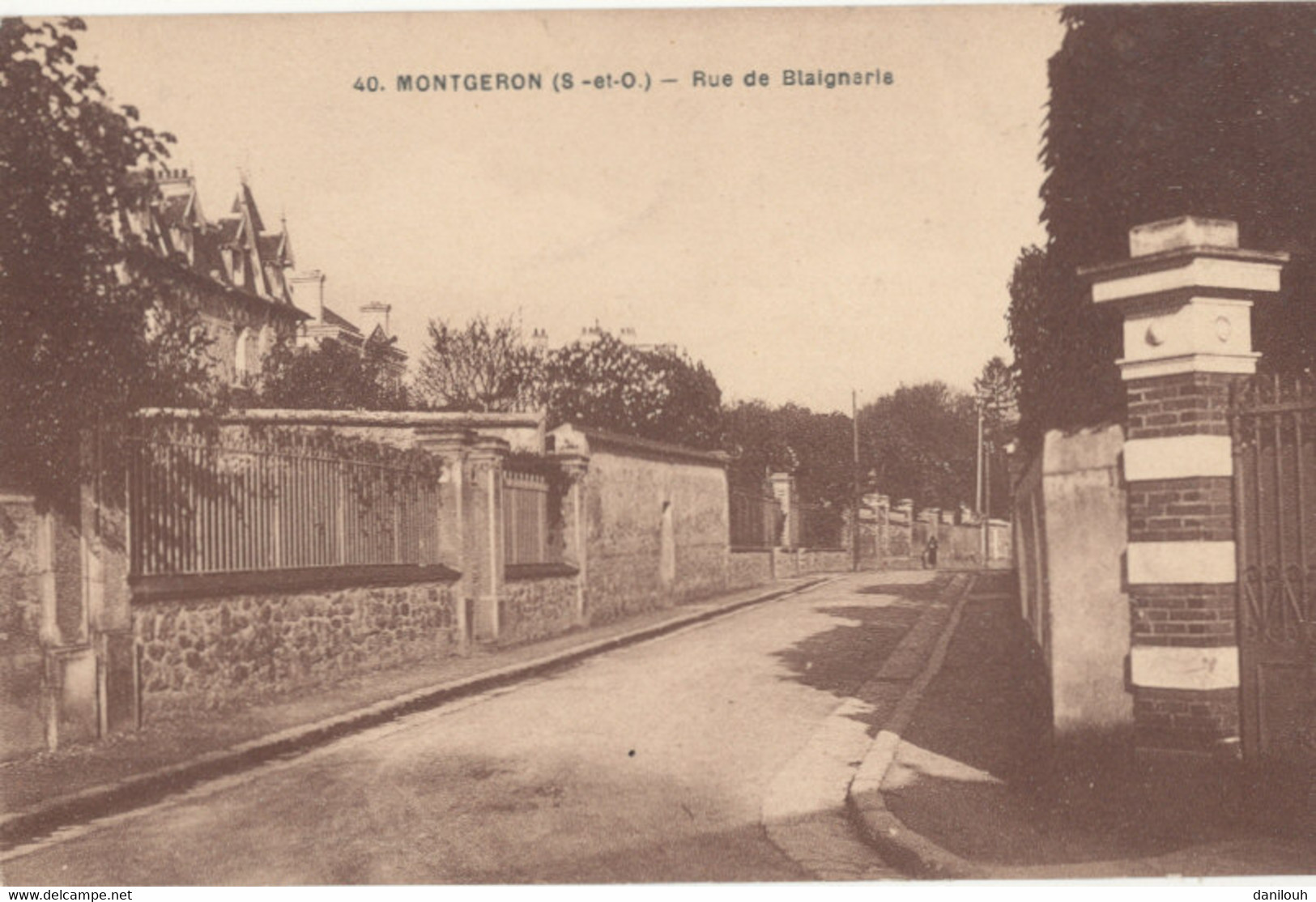 91 // N° 40 MONTGERON - Rue De Blaignerie / Carte Bistre - Montgeron