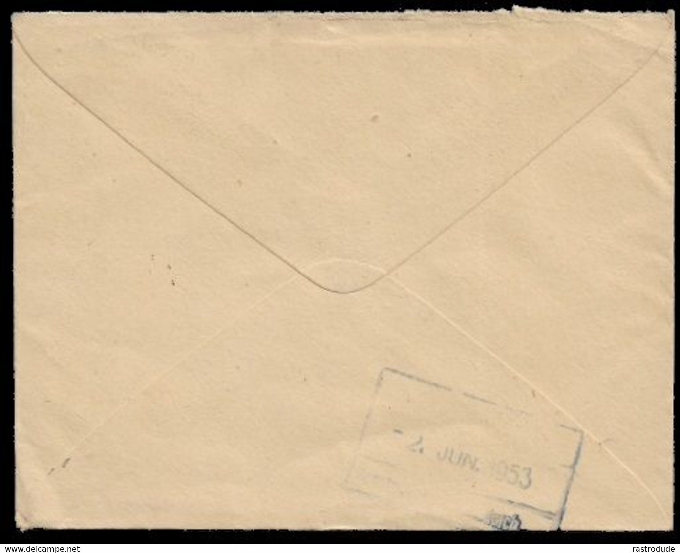 1953 PAKISTAN UPRATED 1½As POSTAL STATIONERY ENVELOPE (H&G 3) TO GERMANY - Pakistan