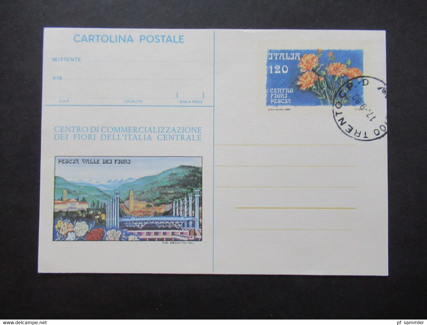 Italien Um 1980 Ganzsachen / Belege Posten Mit PK Und Arerogrammen Posten Mit 22 Belegen - Lotti E Collezioni