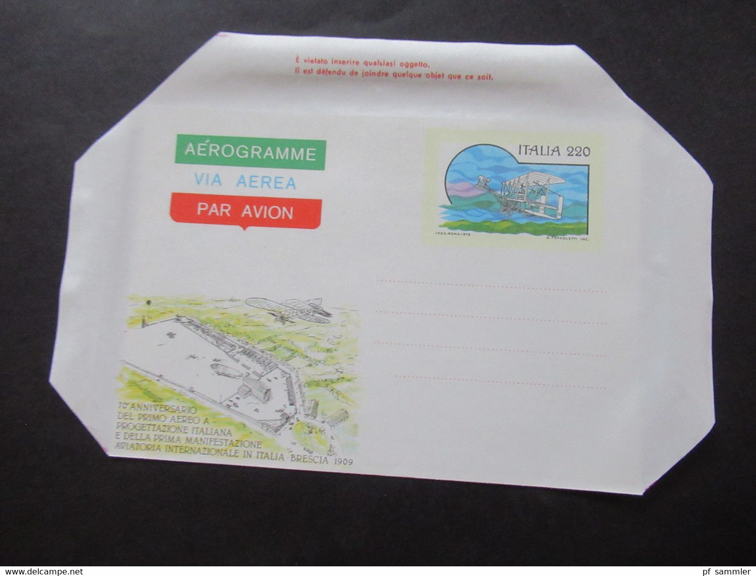 Italien um 1980 Ganzsachen / Belege Posten mit PK Und Arerogrammen Posten mit 22 Belegen