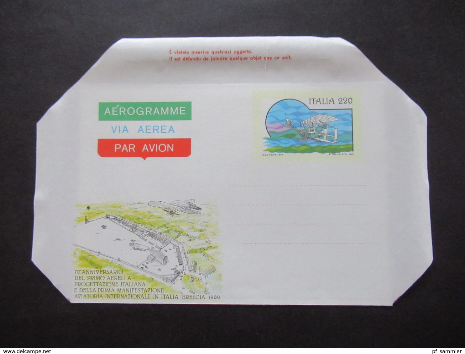 Italien um 1980 Ganzsachen / Belege Posten mit PK Und Arerogrammen Posten mit 22 Belegen