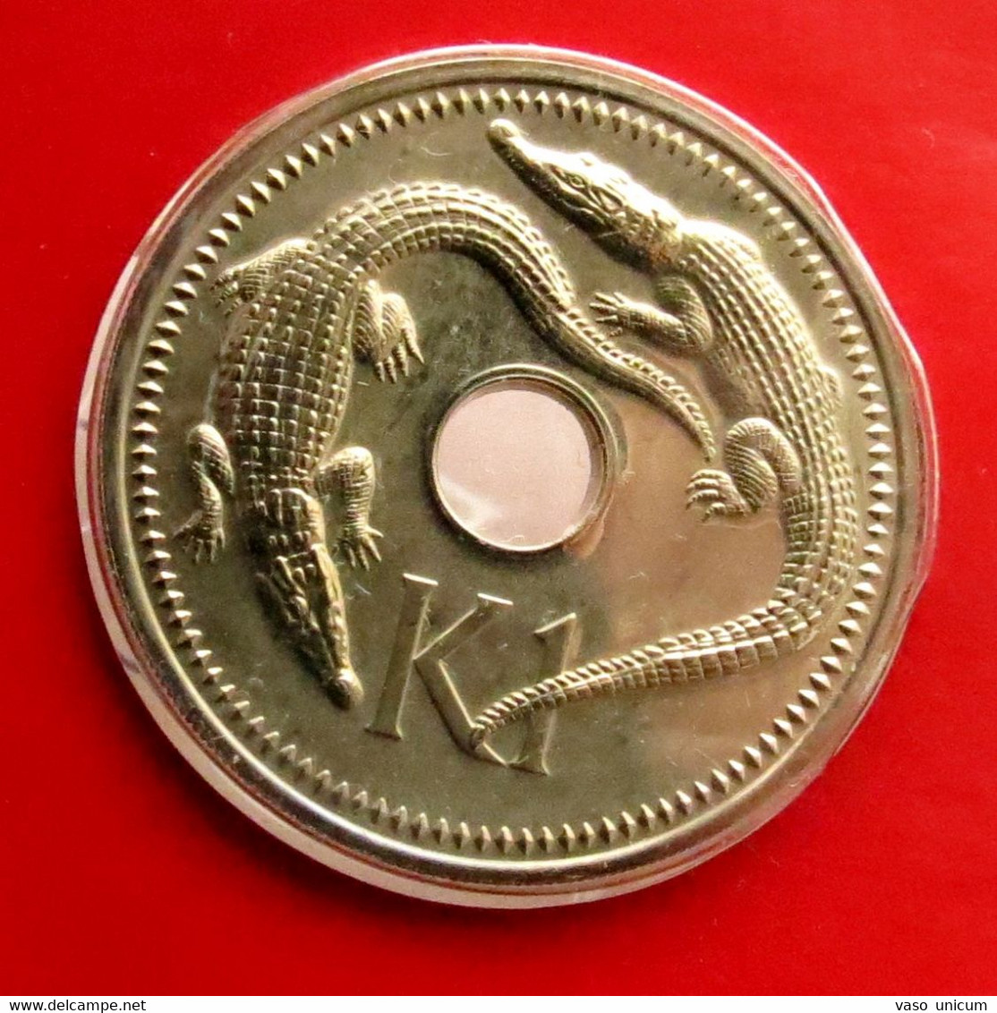 Papua New Guinea 1 Kina 1977 UNC - Minted 603 Coins Only - Papua-Neuguinea