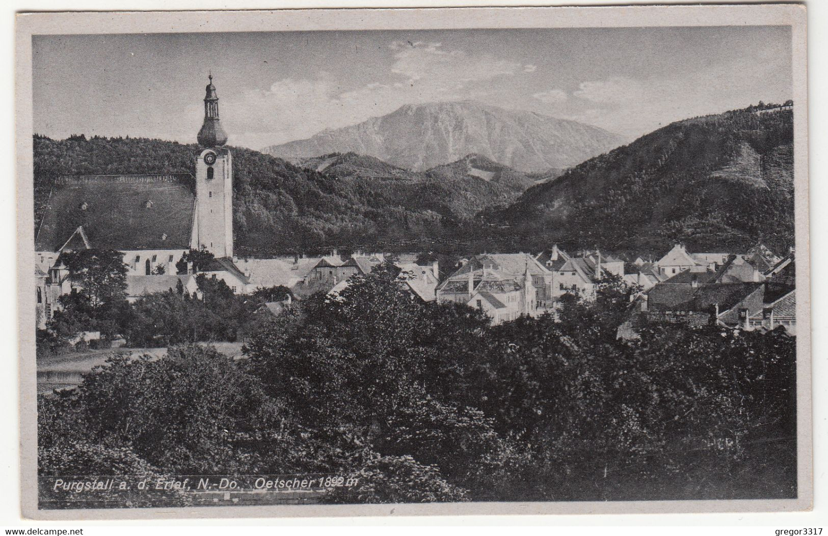 C825) PURGSTALL A. D. Erlaf - Oetscher - Kirche Häuser ALT 1943 - Purgstall An Der Erlauf