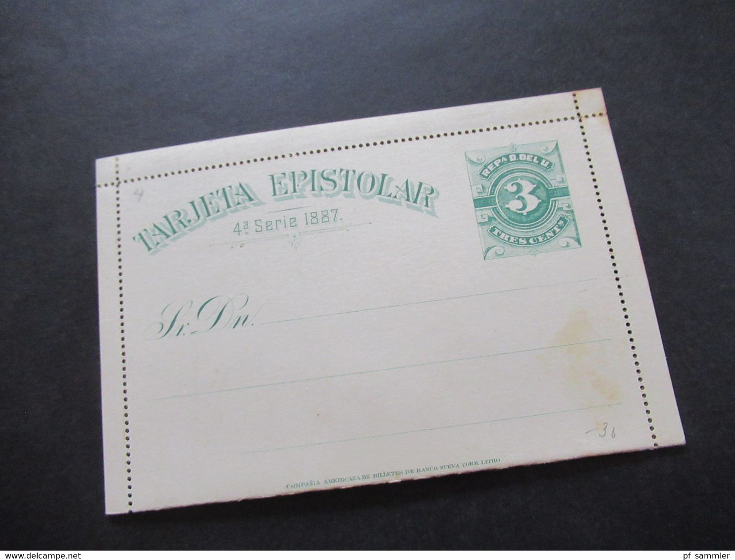 GA Posten ungebraucht Südamerika um 1890 Karten / Umschläge / Doppelkarten Uruguay, Venezuela, Salvador, Nicaragua