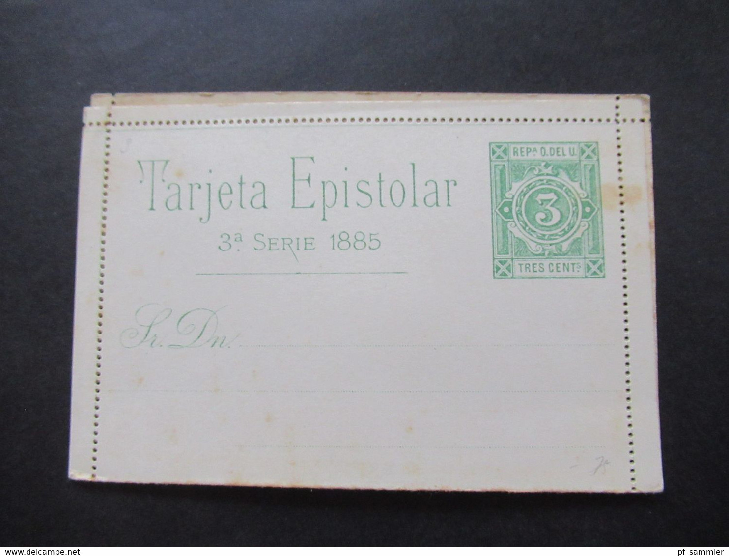 GA Posten ungebraucht Südamerika um 1890 Karten / Umschläge / Doppelkarten Uruguay, Venezuela, Salvador, Nicaragua