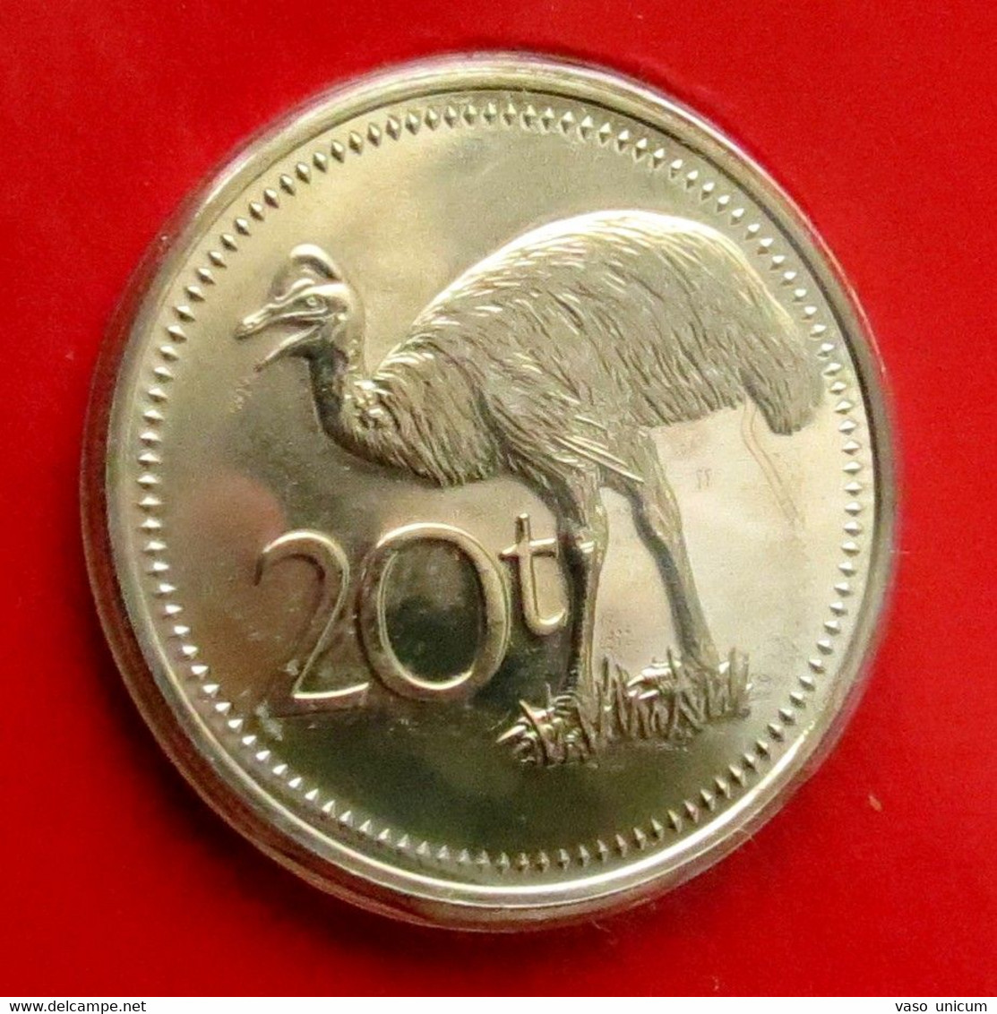 Papua New Guinea 20 Toea 1977 UNC - Minted 603 Coins Only - Papouasie-Nouvelle-Guinée