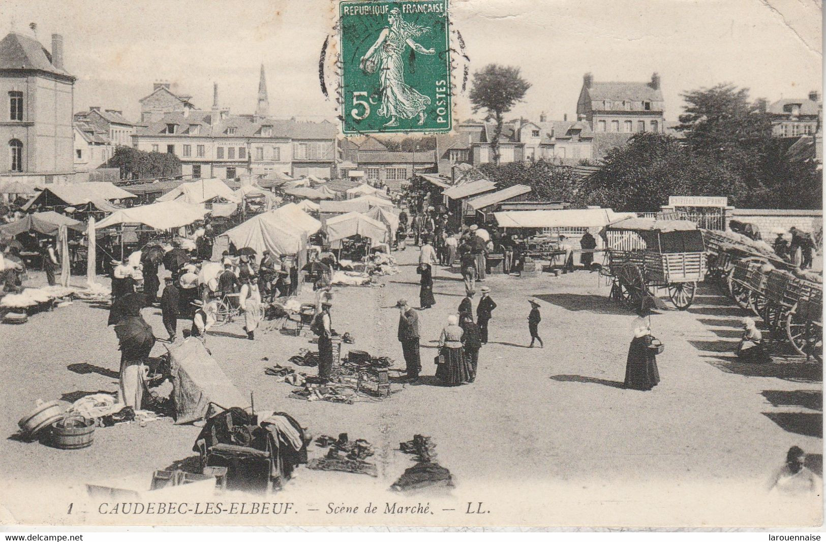 76 - CAUDEBEC LES ELBEUF - Scène De Marché - Caudebec-lès-Elbeuf