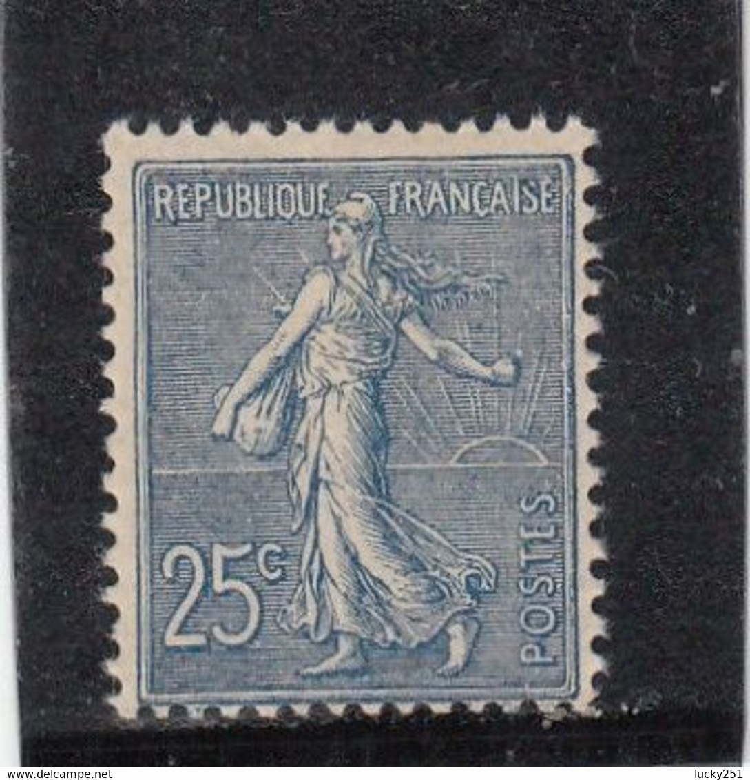 France - Année 1900 - Neuf** - Type Semeuse Lignée - N°YT 132 - 25c Bleu - Nuevos