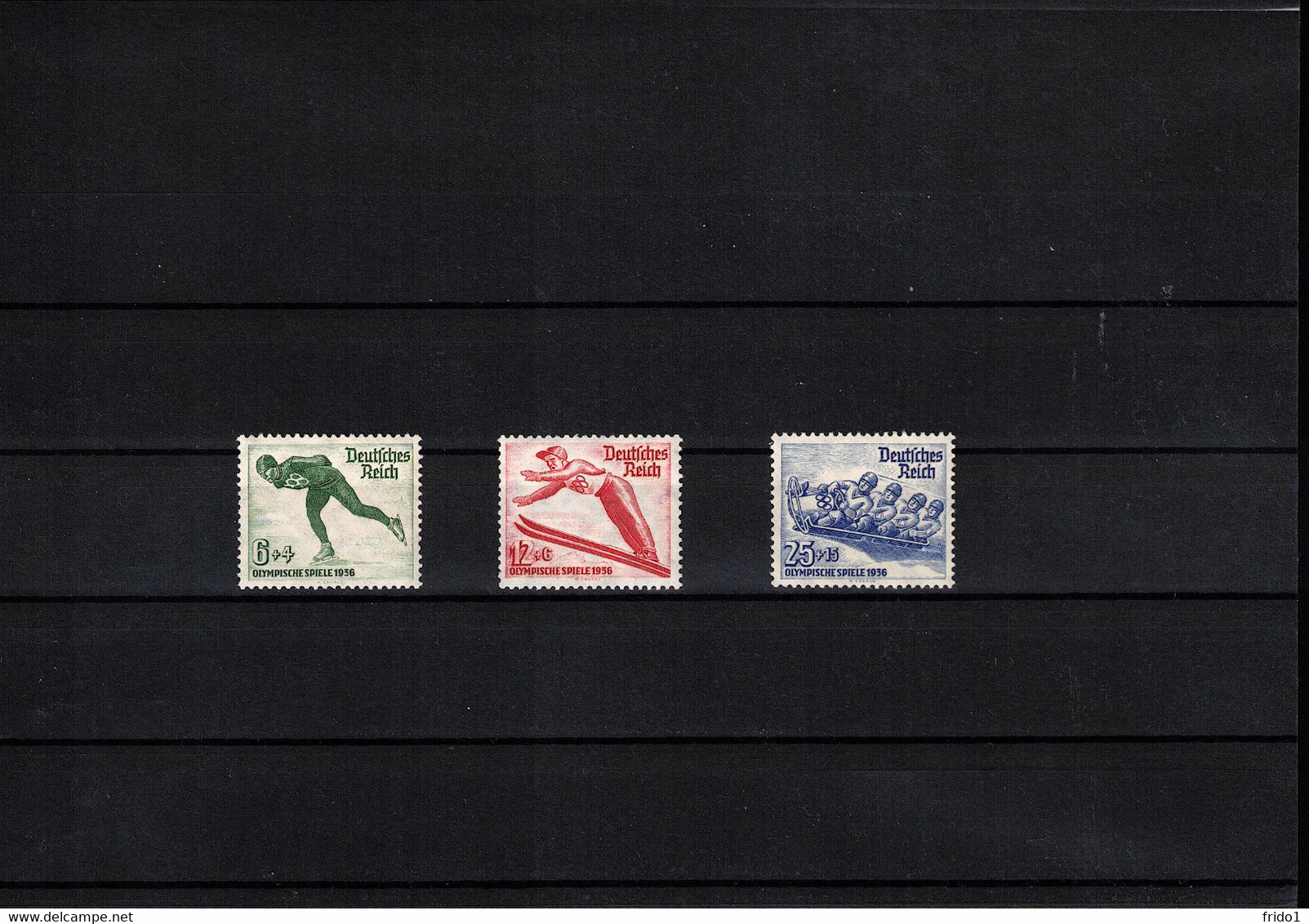 Germany / Deutschland 1936 Olympic Games Garmisch-Partenkirchen Postfrisch Satz / MNH Set - Inverno1936: Garmisch-Partenkirchen