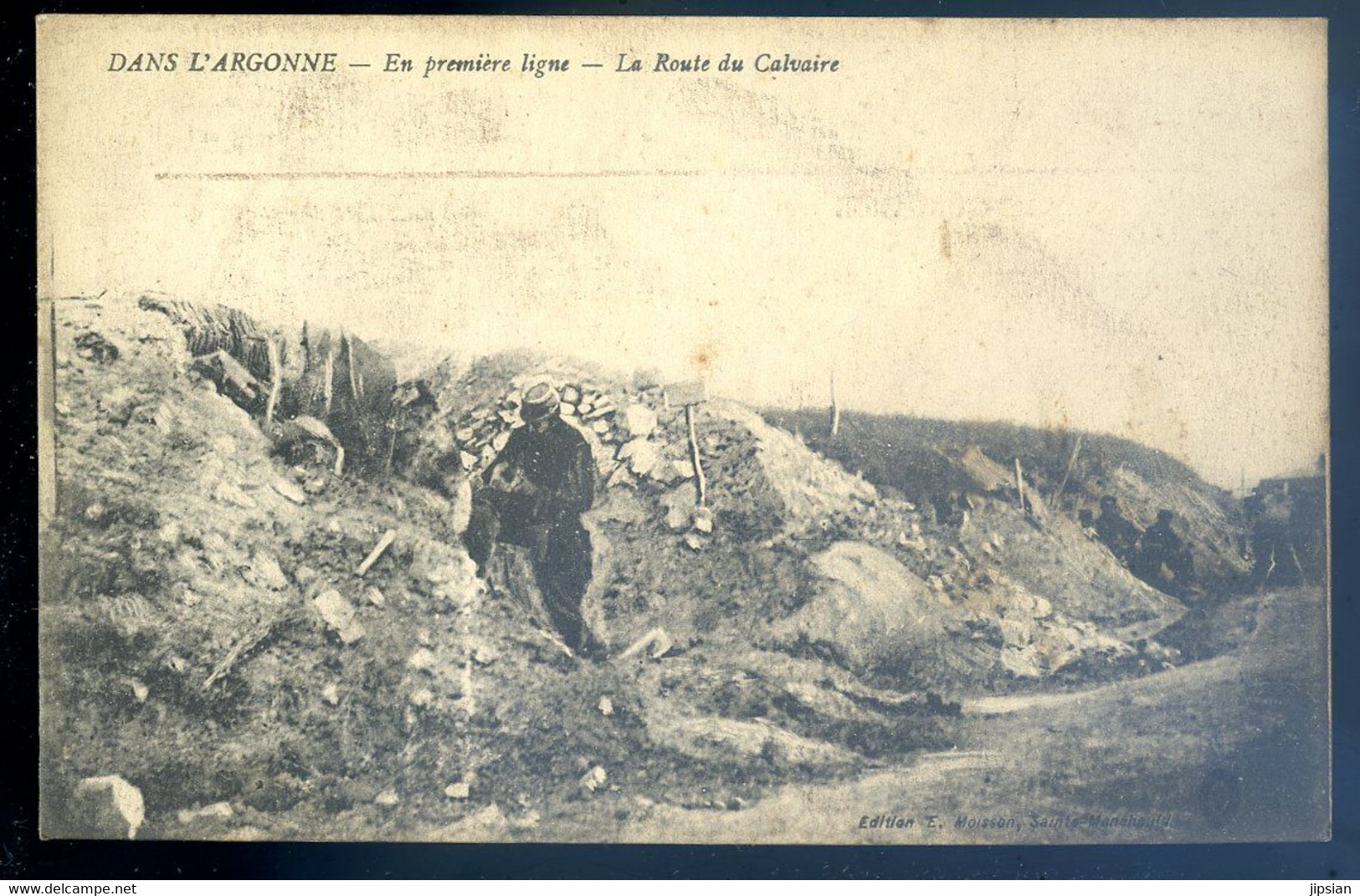 Cpa Du 51  Dans L' Argonne En Première Ligne  -- La Route Du Calvaire   AOUT22-61 - Givry En Argonne