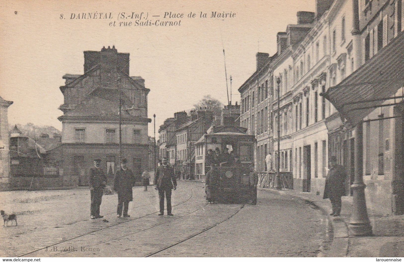 76 - DARNETAL - Place De La Mairie Et Rue Sadi Carnot - Darnétal