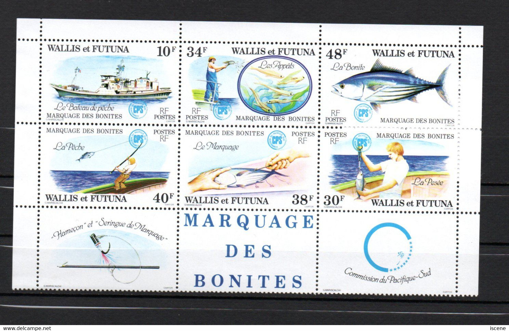 Wallis Et Futuna - Marquage Des Bonites - Parfait état - Neuf - Hojas Y Bloques