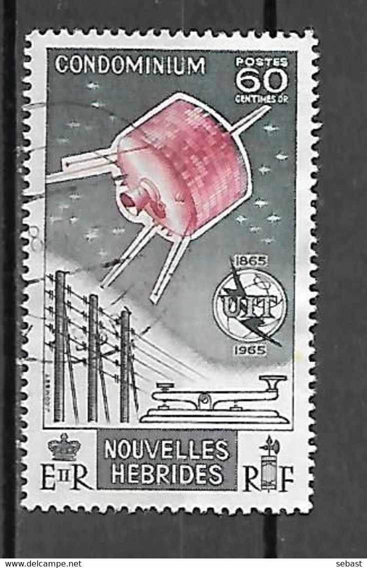 TIMBRE OBLITERE DES NOUVELLES HEBRIDES DE 1965 N° YVERT 212 - Usados