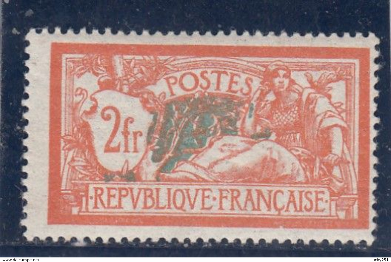 France - Année 1907 - Neuf** -  Type Merson - N°YT 145** Orange Et Vert Bleu - Ungebraucht