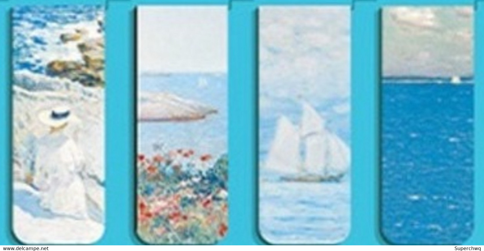 China Magnet Bookmark，Childe Painting，4 Bookmarks - Marque-Pages