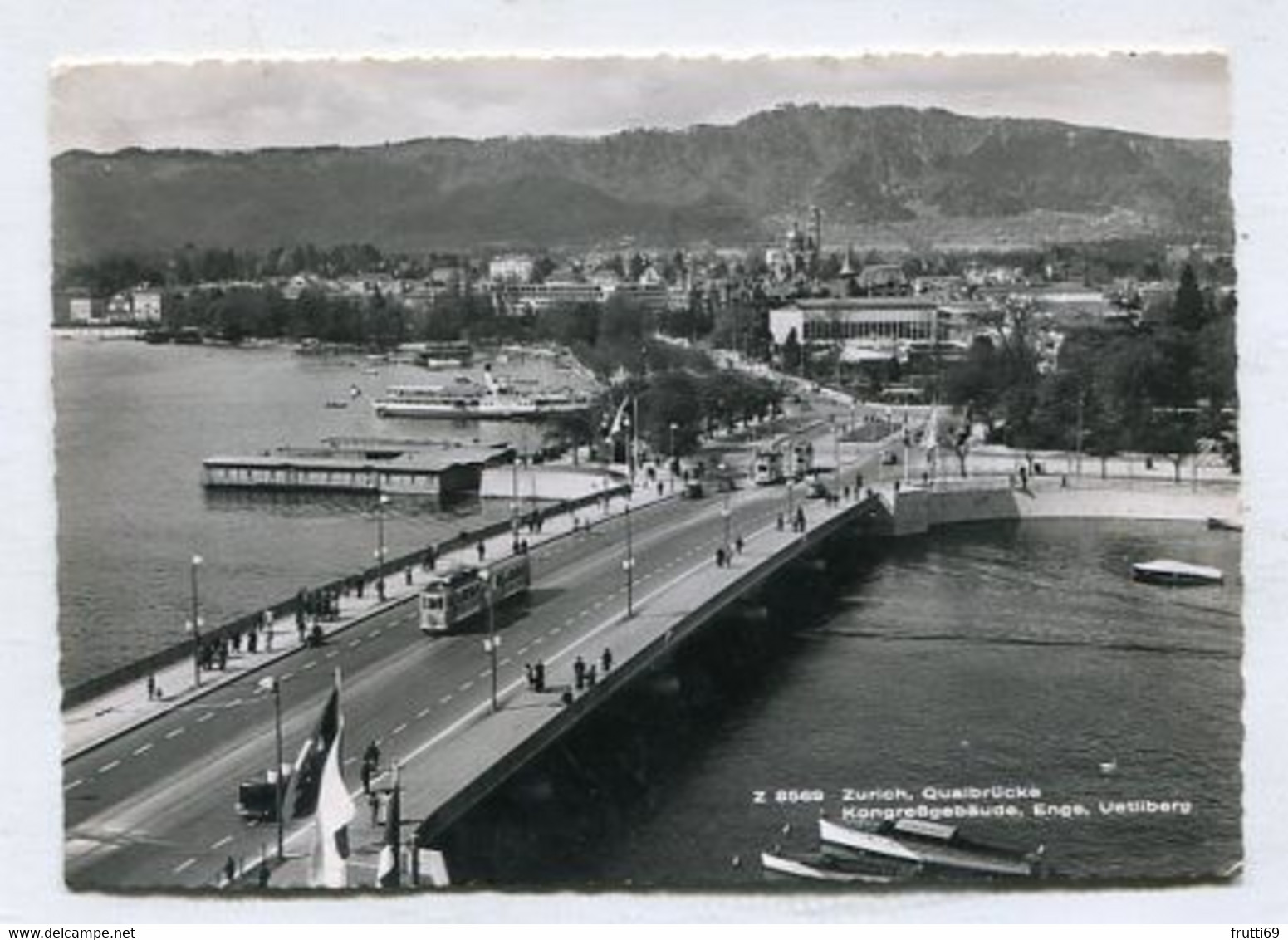 AK 096321 SWITZERLAND - Zürich - Quaibrücke - Kongreßgebäude - Enge - Uetliberg - Enge