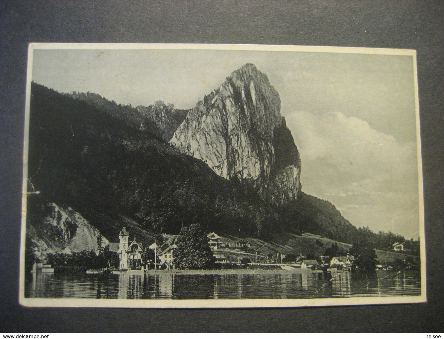 Österreich- Ansichtskarte Mondsee Plomberg Mit Drachenwand - Mondsee